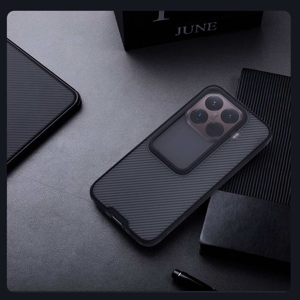 Nillkin CamShield PRO kemény tok Xiaomi 15T Pro átlátszó fekete tok - 8