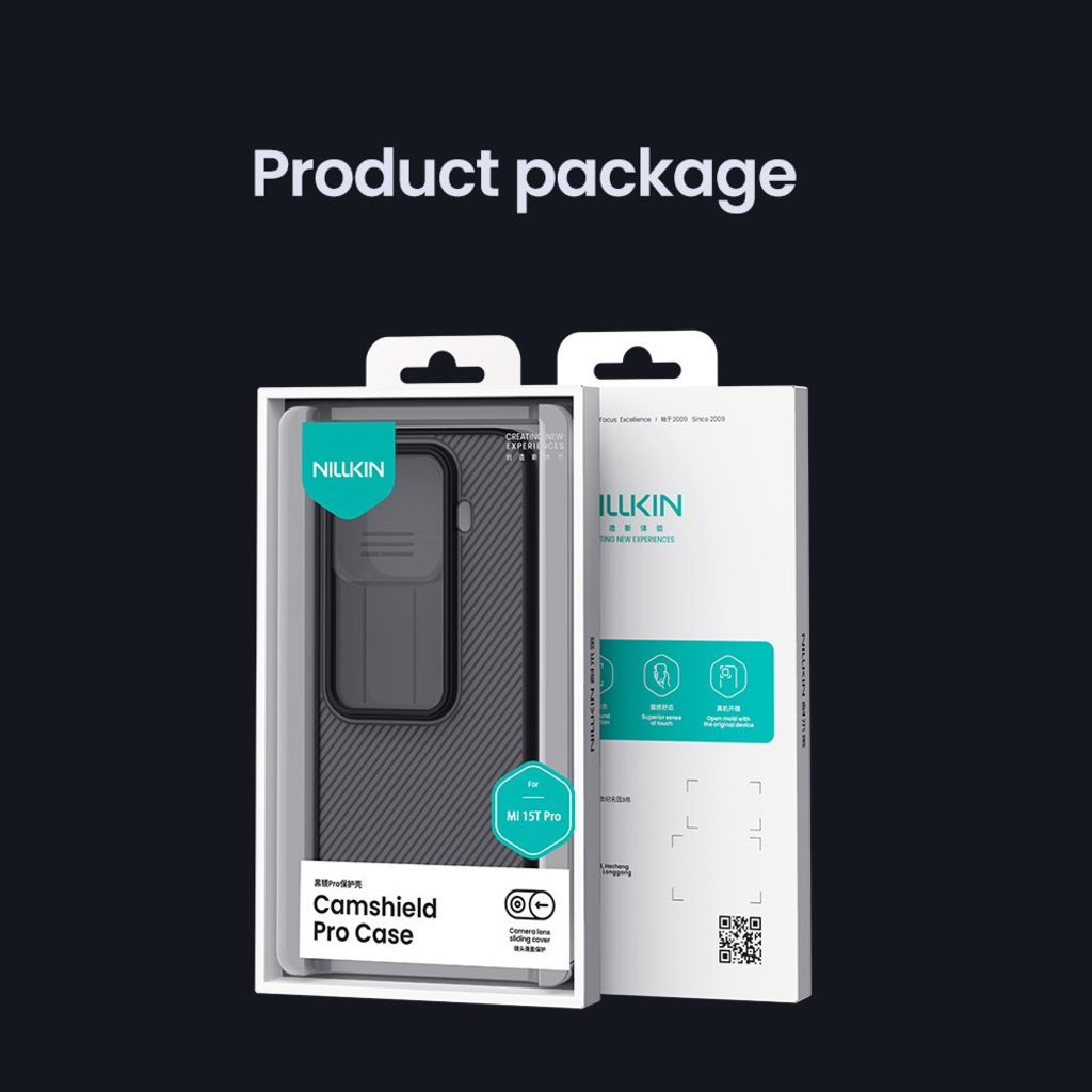 Nillkin CamShield PRO kemény tok Xiaomi 15T Pro átlátszó fekete tok - 9