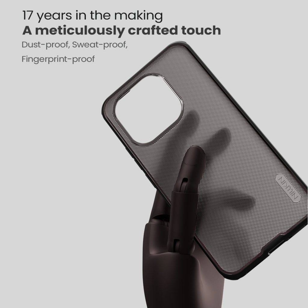 Nillkin Super Frosted PRO hátlap Xiaomi 15T-hez Átlátszó Fekete tok - 3