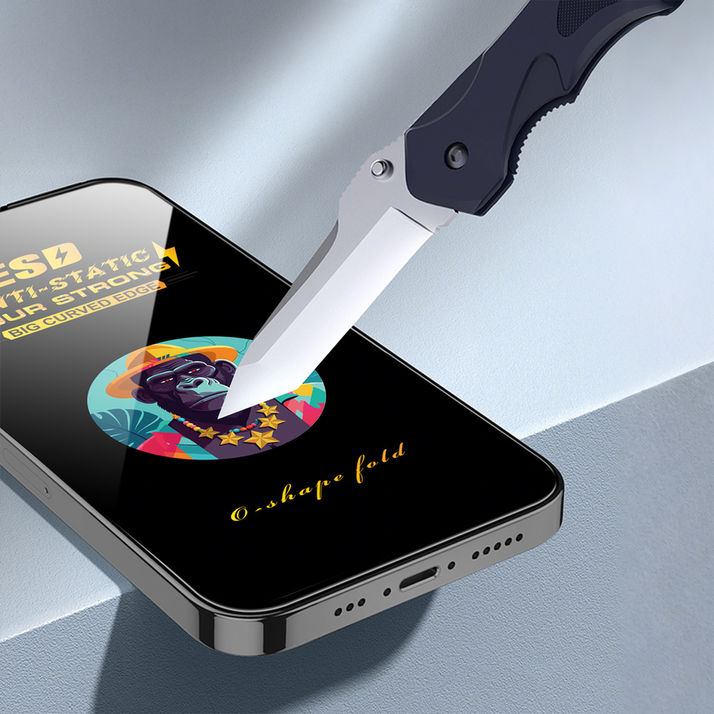 Univerzális edzett üveg 9D OneFit AI-44 6,67' üvegfólia - 6