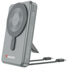 Verbatim Charge n Go Powerbank 10000mAh tartóval Mágneses Vezeték nélküli TFT kijelző 2xUSB-C kábel szürke - 0. kép