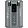 Verbatim Charge n Go Powerbank 10000mAh tartóval Mágneses Vezeték nélküli TFT kijelző 2xUSB-C kábel szürke - 2. kép