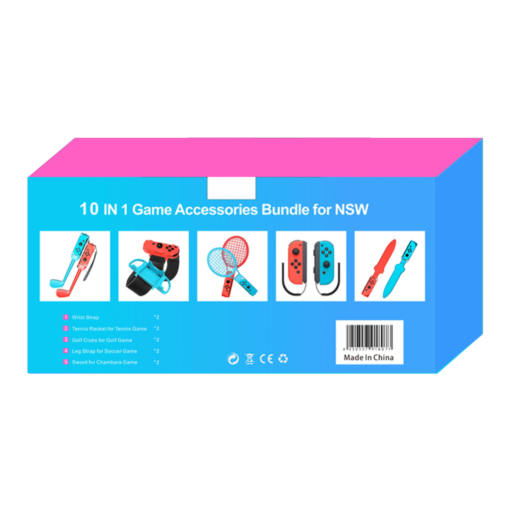 Nintendo Switch Sports 10-az-1-ben Családi Kiegészítő Csomag - Piros és Kék - 18