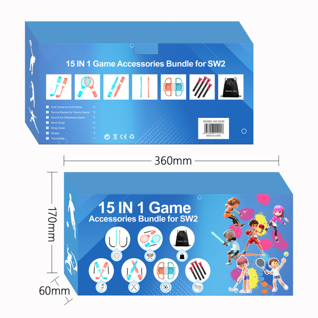 Nintendo Switch 15 az 1-ben családi kiegészítő csomag 2 - Narancs és Kék Szett - 26