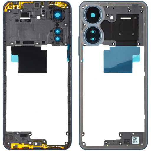 Középső keret Xiaomi Redmi 13C-hez, sötétkék