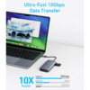 USB-C Hub Anker, 1 x USB-A 3.2 - 3 x USB-A - 1 x USB-C - 2 x HDMI, Szürke A83740A2 - 4. kép