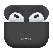 AirPods 4 Fekete Fixed Silky tok (FIXSIL-1473-BK)