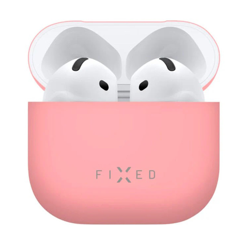 AirPods 4 Rózsaszín Fixed Silky tok (FIXSIL-1473-PI)