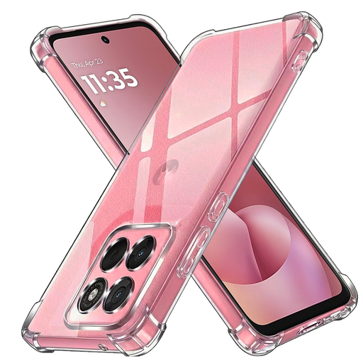 Motorola Moto G57 Power / G67 Power Techsuit Shockproof Clear Silicone - Átlátszó tok