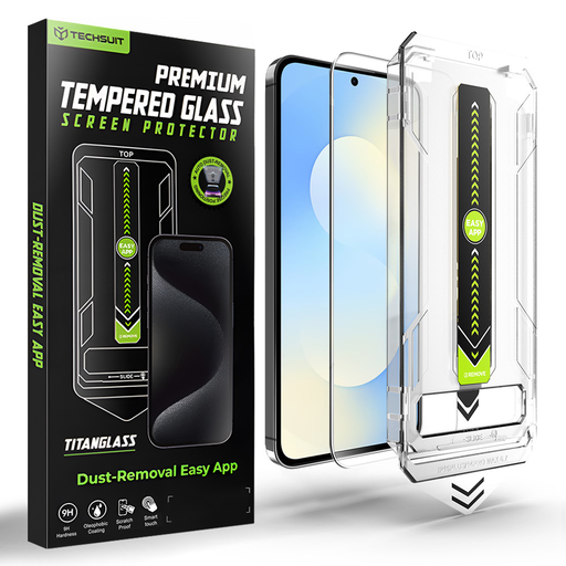 Samsung Galaxy S25 FE Clear Techsuit - [Fingerprint Unlock Compatible] TitanGlass CrystalHD üvegfólia