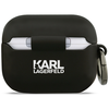 AirPods Pro 3 Karl Lagerfeld szilikon Karl&Chaupette fej 3D fekete tok - 1. kép