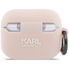 AirPods Pro 3 Karl Lagerfeld Choupette Head 3D szilikon tok rózsaszín - 1. kép