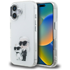 iPhone 16 Karl Lagerfeld IML Aquarelle Karl & Choupette & Logo fehér tok thumbnail