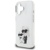 iPhone 16 Karl Lagerfeld IML Aquarelle Karl & Choupette & Logo fehér tok - 4. kép