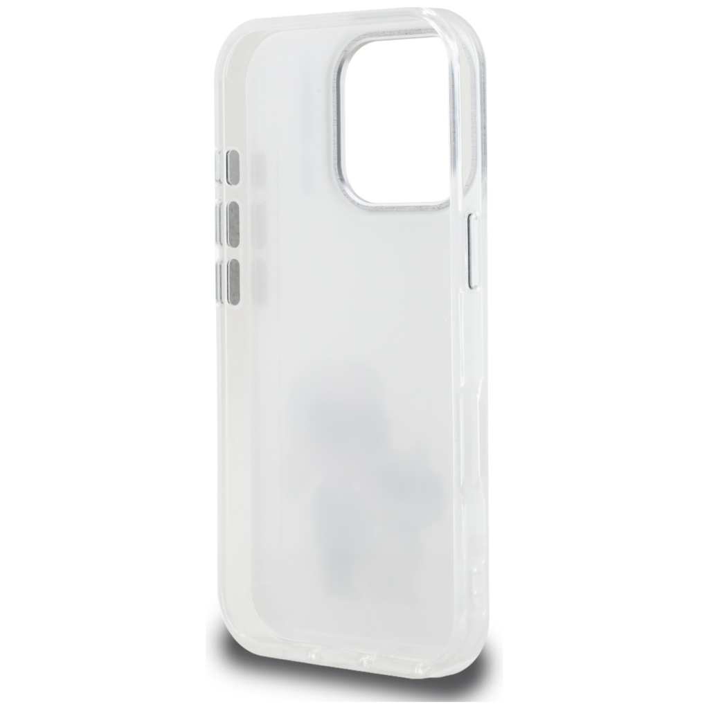 iPhone 16 Pro Karl Lagerfeld IML Aquarelle Karl & Choupette & Logo fehér tok - 7