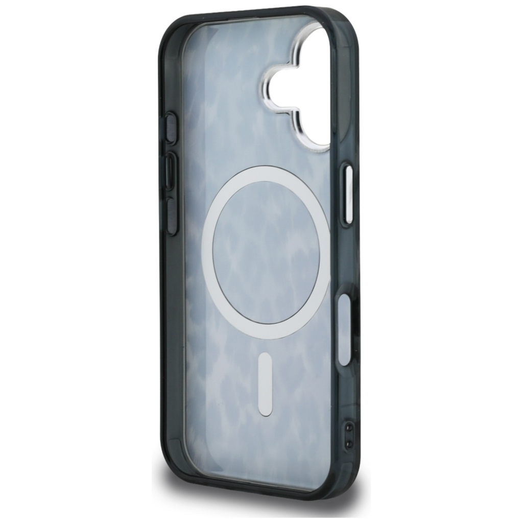 iPhone 16 Karl Lagerfeld IML Leopárdmintás MagSafe tok fekete - 7