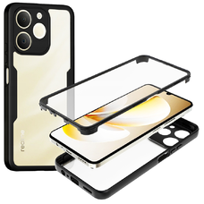 Realme Note 70T Techsuit - ColorVerse 360 Series + Képernyővédő - Fekete tok