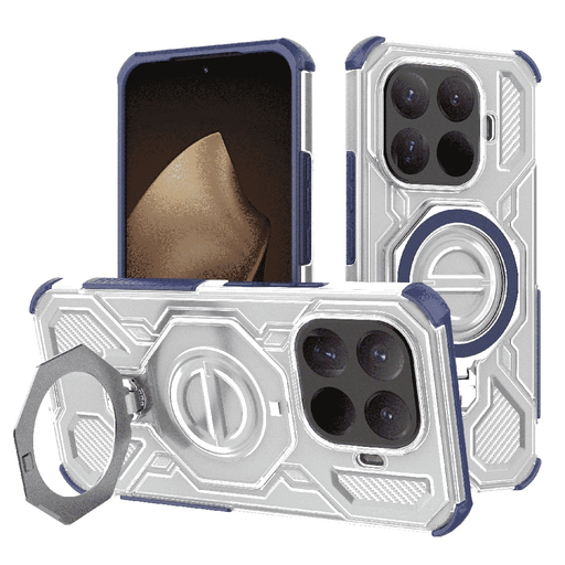 Xiaomi 15T - Techsuit - Carbon Shield PRO - Kék Átlátszó tok