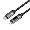 USB-C to Lightning Kábel Hoco Display U148, 27W, 1.2m, Fekete - 1. kép