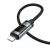 USB-C to Lightning Kábel Hoco Display U148, 27W, 1.2m, Fekete - 2. kép