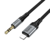 Lightning to 3.5mm Audio Kábel Hoco UPA33A, 1.5m, Fekete - 0. kép
