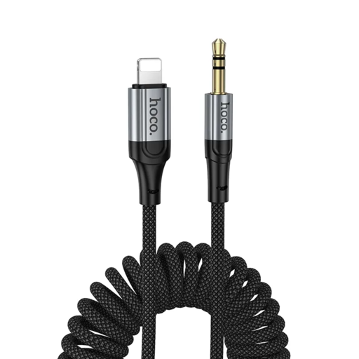 Lightning to 3.5mm Audio Kábel Hoco UPA33A, 1.5m, Fekete