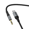 UPA33B USB-C - 3.5mm Audio kábel, 1.5m, fekete - 2. kép