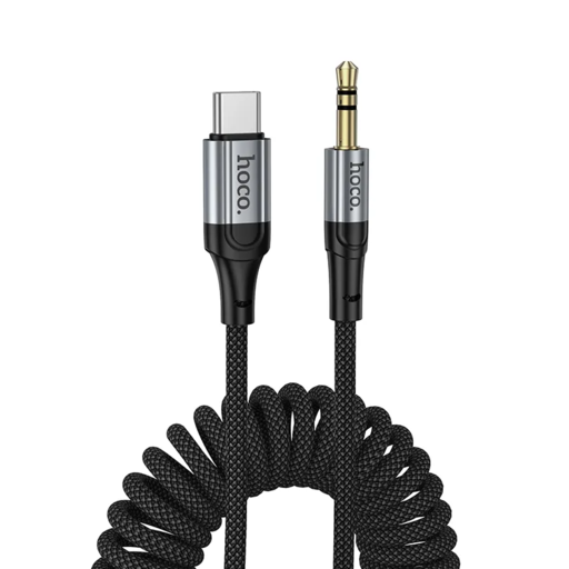UPA33B USB-C - 3.5mm Audio kábel, 1.5m, fekete
