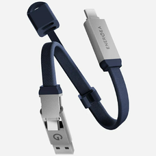 Energea Sheath Key 2 az 1-ben USB-C kábel USB-C-ről USB-C/USB-A-ra 480Mbps 60W 15cm kék