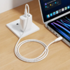 USB-C to USB-C kábel Hoco X124, 60W, 3A, 1m, Fehér - 2. kép