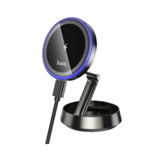 Vezeték nélküli autós töltő Hoco HW33, 15W, 1.67A, Szürke