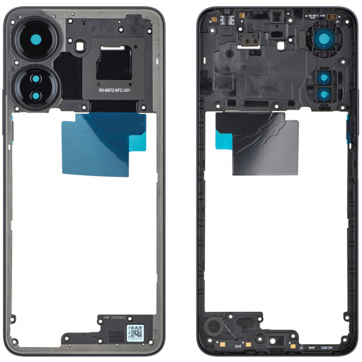 Középső keret Xiaomi Redmi 13C NFC / C65, Fekete