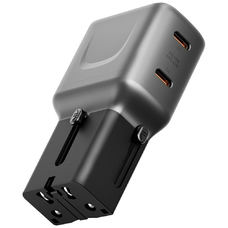 Energea TravelGo Adapter 45 2xUSB-C 45W grafit-fekete