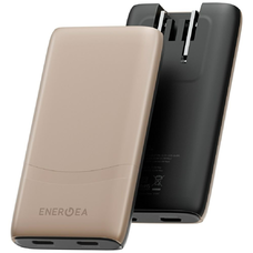 Energea TravelWorld Edge 65W 2xUSB-C PD/PPS/QC3.0 hálózati töltő (USA/UK/EU) - arany
