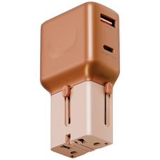 Energea TravelGo Adapter 35 USB-A/USB-C 35W narancs