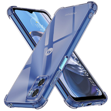 Motorola Moto E22 / Moto E22i Techsuit - Shockproof Átlátszó Szilikon - Füstfekete tok