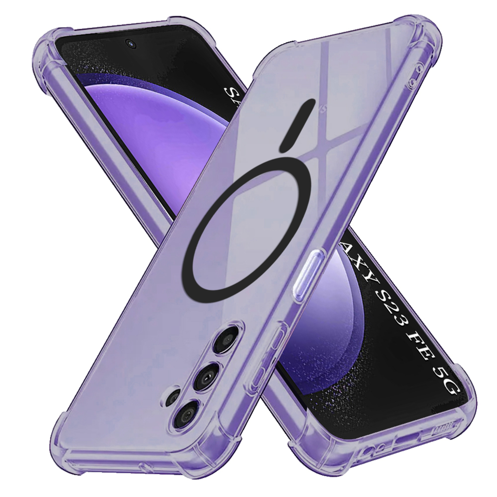 Samsung Galaxy S23 FE Smoke Black Techsuit - Shockproof Clear Silicone MagSafe tok - 1