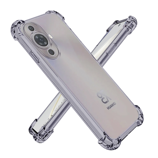 Huawei nova 11 / nova 12s Smoke Black Techsuit - Shockproof Clear Silicone tok