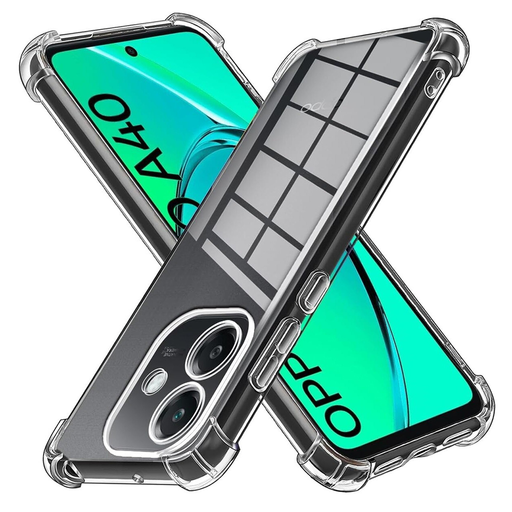 Oppo A40 4G Techsuit Shockproof Clear Silicone Átlátszó tok