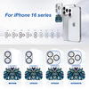iPhone 16 Pro / iPhone 16 Pro Max Natural Titanium Lito S+ kameravédő üveg üvegfólia - 1. kép