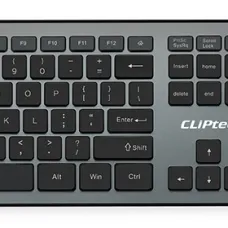 Cliptec Slimline Air RZK350 Billentyűzet + Optikai egér szett 1200DPI vezeték nélküli ezüst - ENG kiosztás