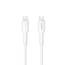 Maxlife MXUC-13 USB-C - USB-C kábel, 1,0 m, 60W, fehér
