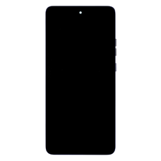 Motorola G86 Power 5G kijelző + érintőegység + előlap fekete (Spellbound) (szervizcsomag),