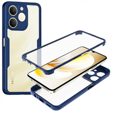 Realme Note 70T Techsuit ColorVerse 360 Series + Képernyővédő - Kék tok