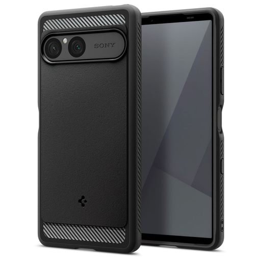 Sony Xperia 10 VII Fekete Spigen - Rugged Armor tok