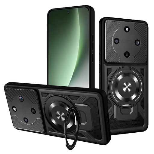 Honor Magic8 Lite Techsuit - RuggedCam - Fekete tok