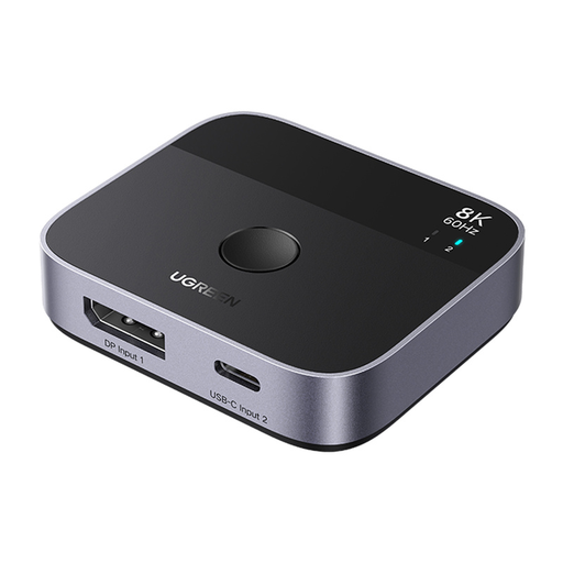 Ugreen AW701 DisplayPort+USB-C 2 az 1-ben kapcsoló