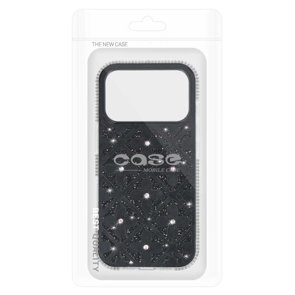 Flower tok iPhone 16 Pro fekete tok - 8