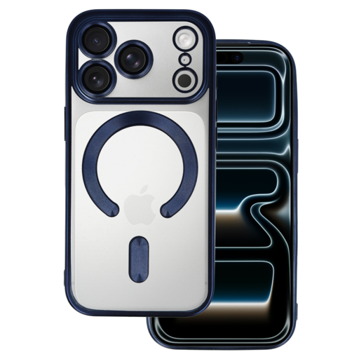 Metallic Magsafe tok iPhone 17 Pro kék tok