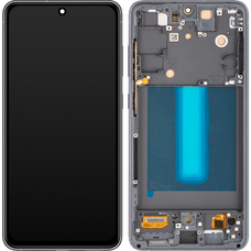 LCD kijelző modul Samsung Galaxy S21 FE 5G G990, OLED verzió, utángyártott, fekete